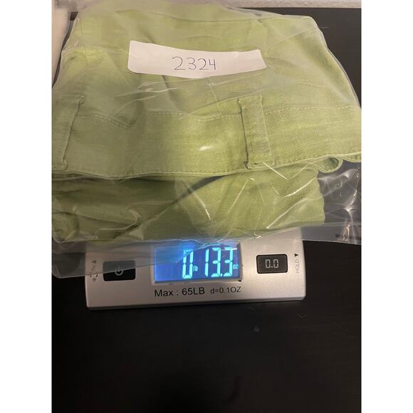 Wet Seal Cargo Capris Junior 7 Ruched Drawstring Cropped Pants Linen Pockets Y2K - Picture 7 of 7